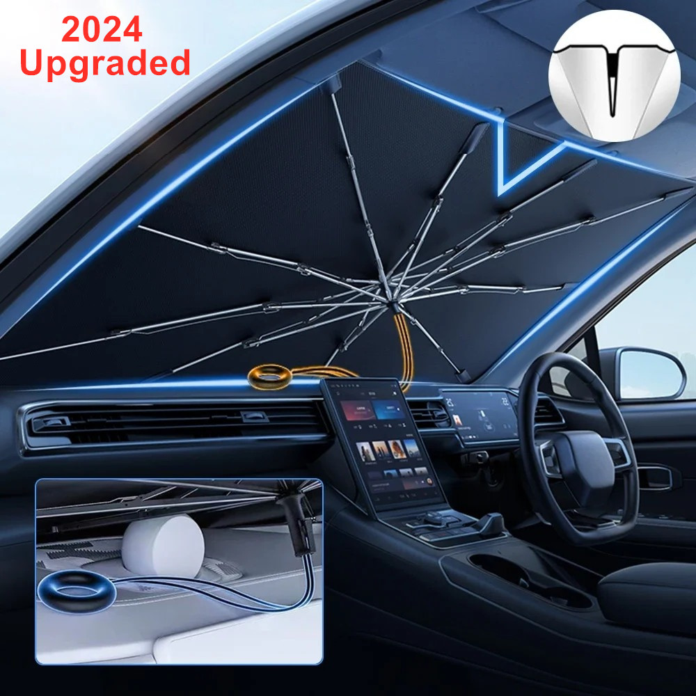 Car Sunshade Windshield Umbrella Foldable - Nueva sombrilla mejorada para parabrisas de