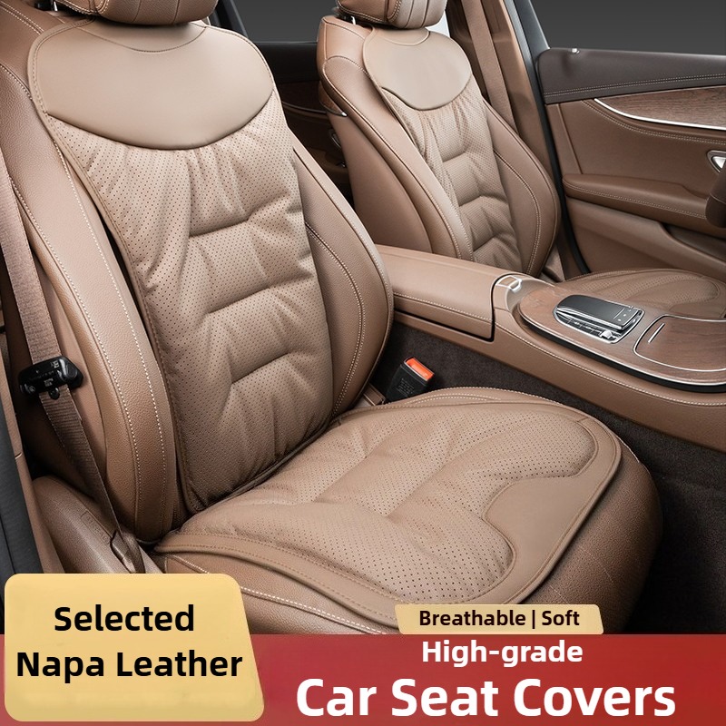 Leather Car Seat Covers Full Set Universal - Fundas de asiento de coche de