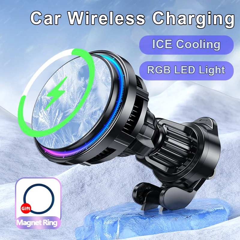 Wireless Car Charger Mount Fast Charging - Soporte de cargador de coche inalámbrico