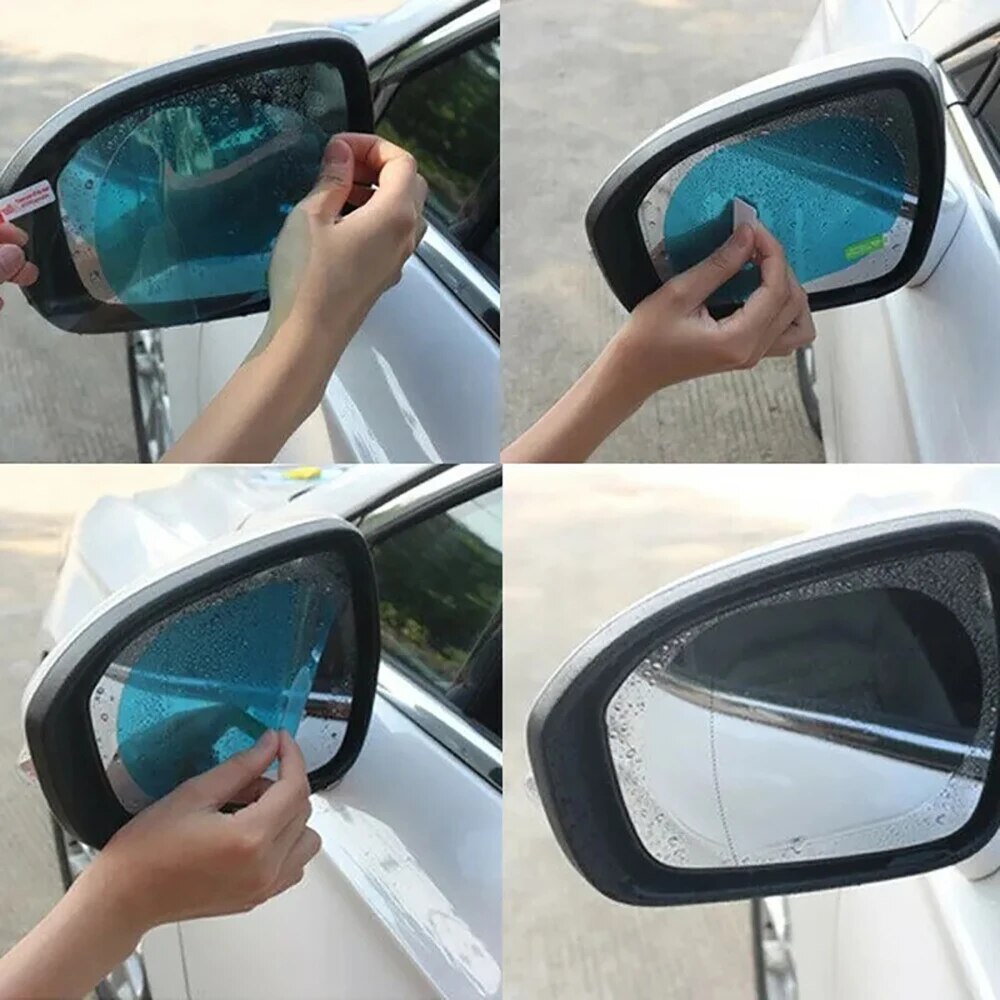Anti Glare Car Rearview Mirror Film - 2 piezas de película protectora universal
