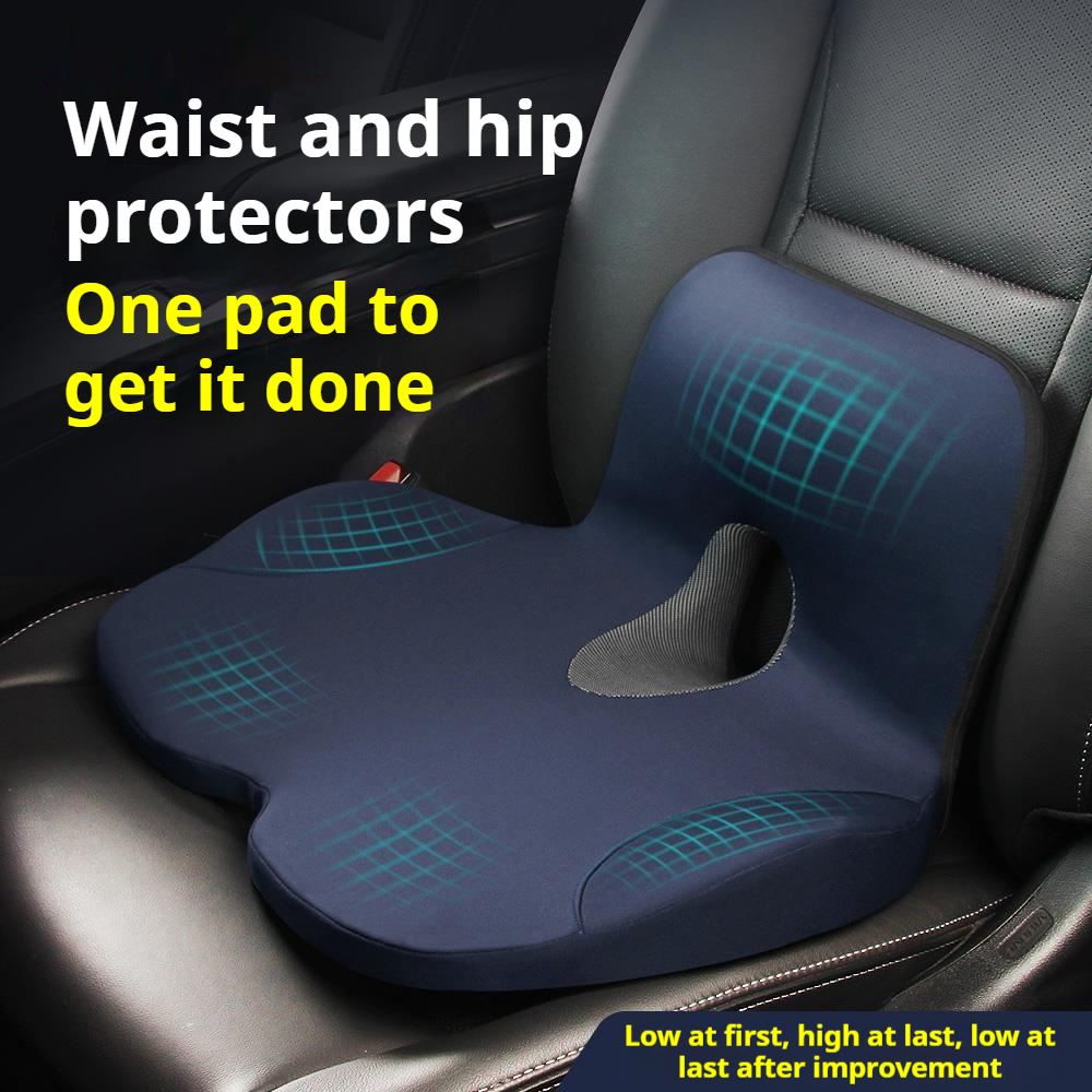 Asiento principal del conducto - Memory Foam Car Neck Pillow Lumbar Support reseña y precio