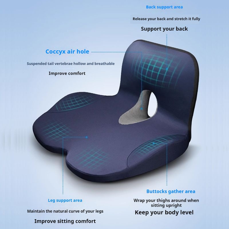 Asiento principal del conducto - Memory Foam Car Neck Pillow Lumbar Support reseña y precio
