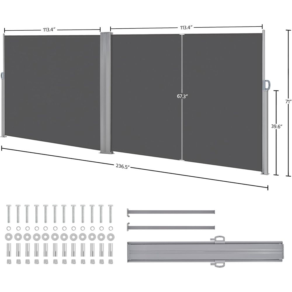 Toldo Lateral Retráctil Doble  - Car Care reseña y precio