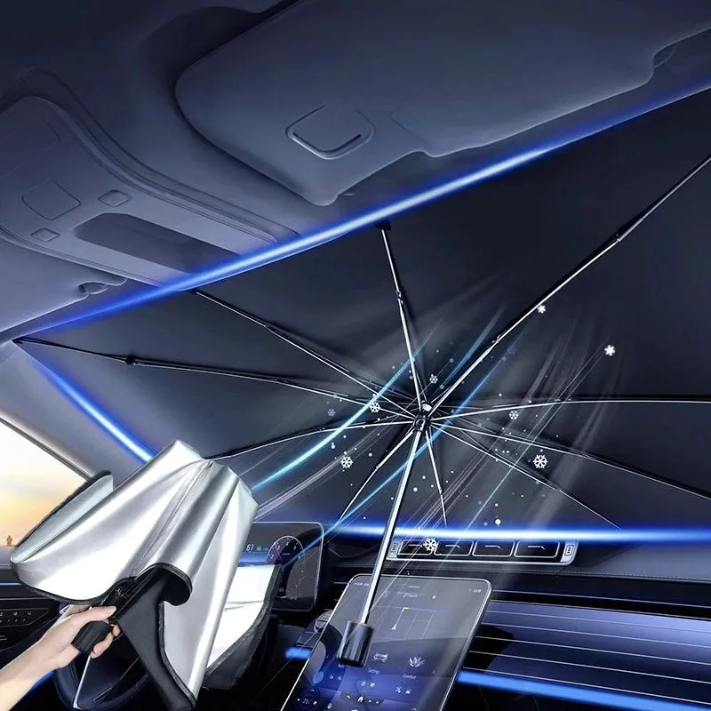 Parasol para Coche, Sombrilla  - Car Sunshade Windshield Umbrella Foldable reseña y precio