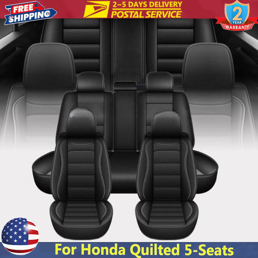 Funda de asiento universal neg - Leather Car Seat Covers Full Set Universal reseña y precio