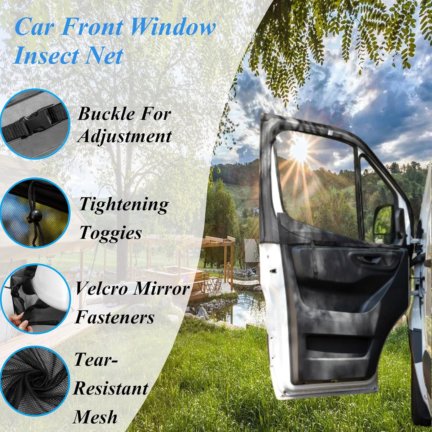 2 piezas de mosquiteras univer - Car Accessories reseña y precio