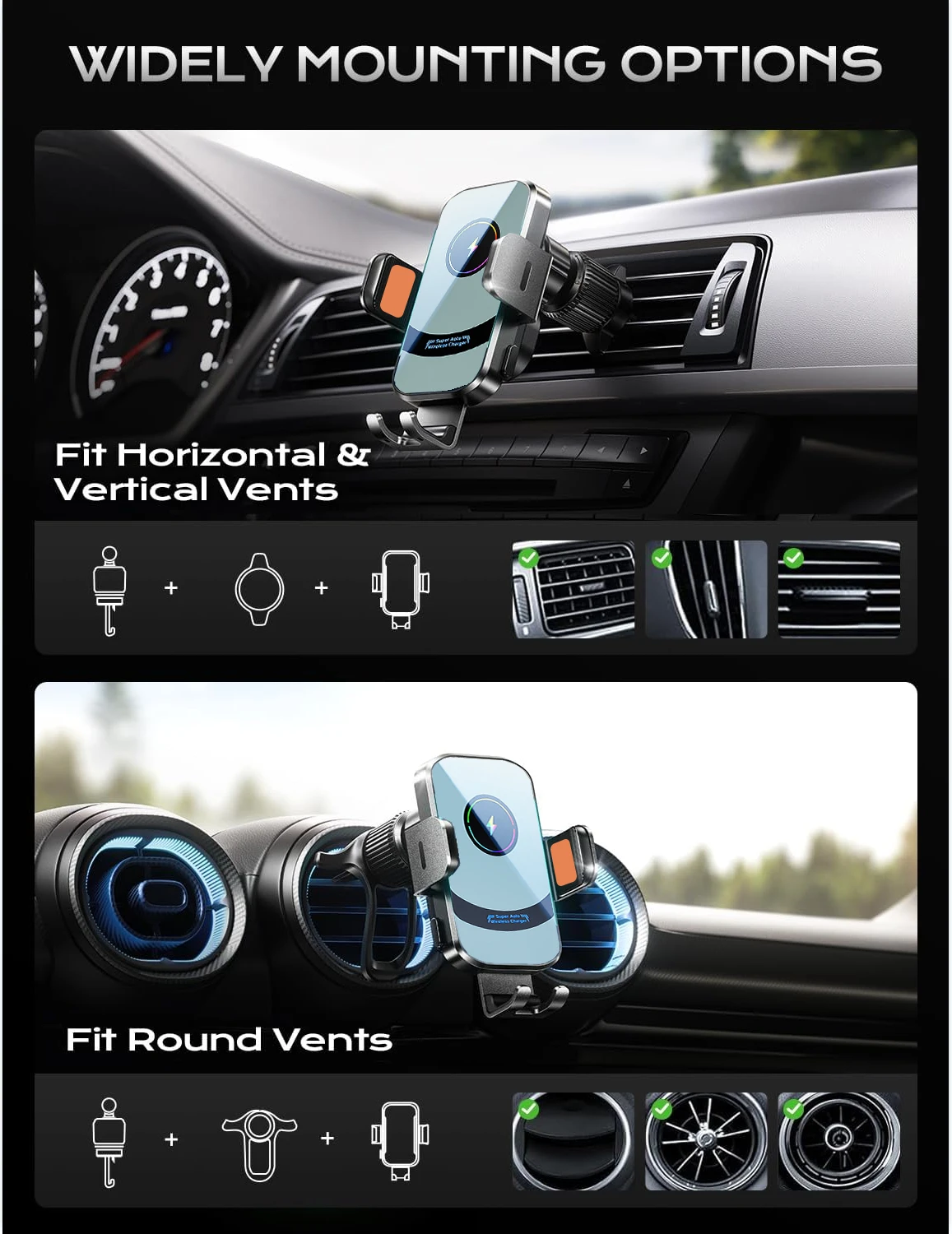 UYUXIO-cargador de coche inalá - Magnetic Phone Holder For Car Vent reseña y precio