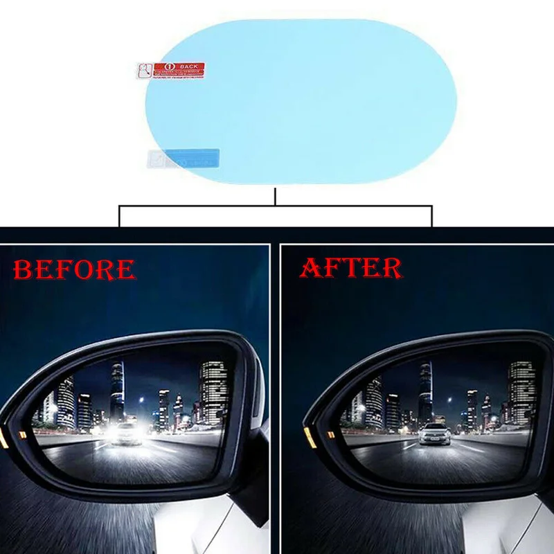 2 uds pegatina de coche pelícu - Anti Glare Car Rearview Mirror Film reseña y precio
