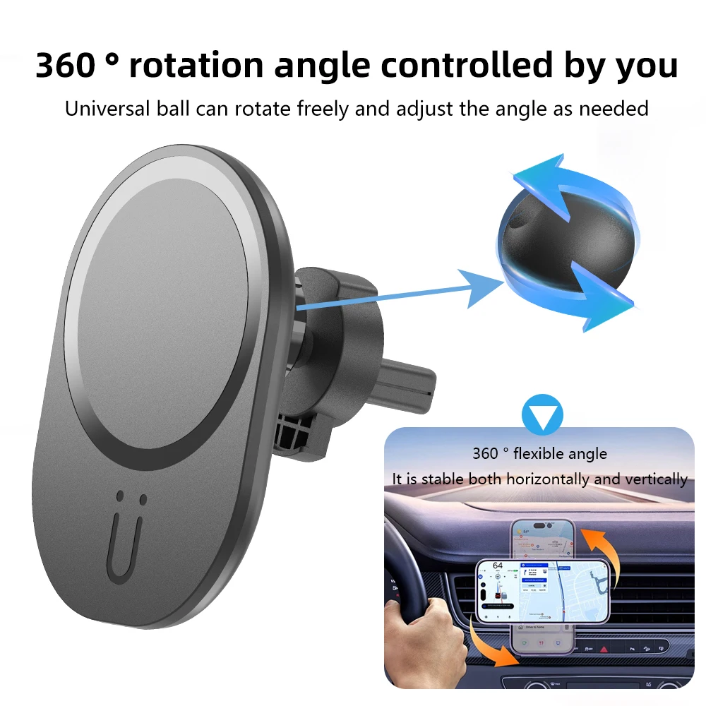 Mini cargador magnético inalám - Magnetic Phone Holder For Car Vent reseña y precio