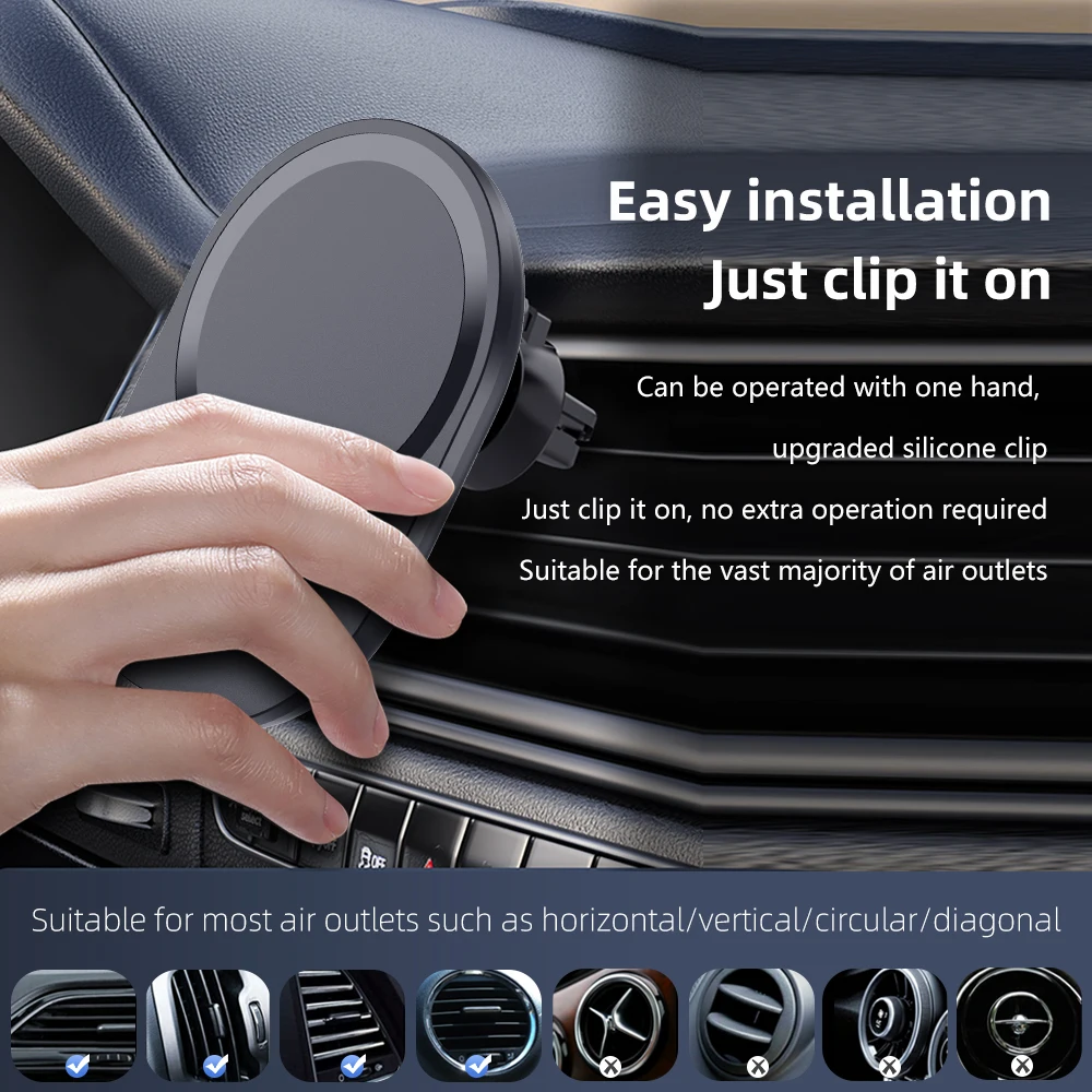 Mini cargador magnético inalám - Magnetic Phone Holder For Car Vent reseña y precio
