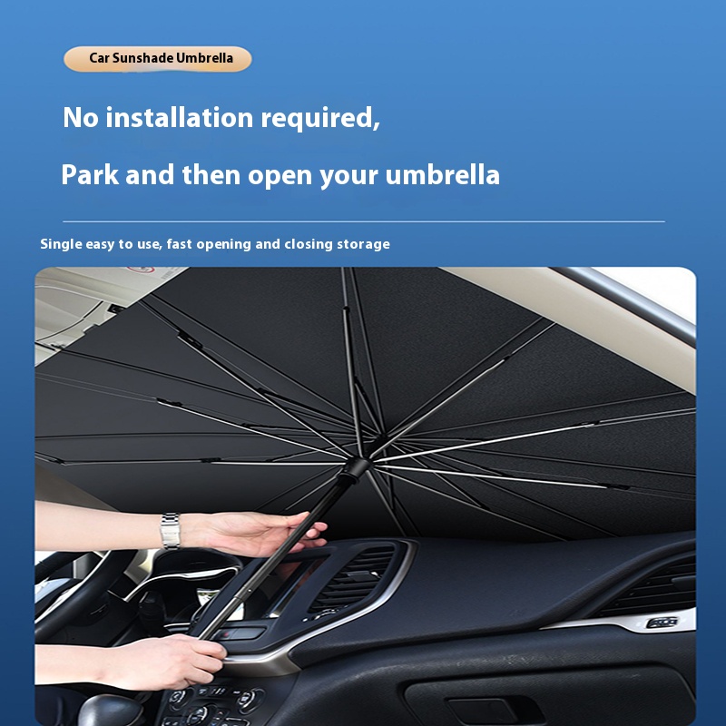 Parasol plegable para parabris - Car Sunshade Windshield Umbrella Foldable reseña y precio