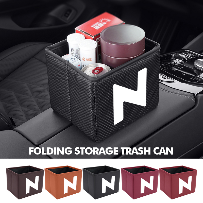 Bote de basura plegable para c - Waterproof Car Trash Can With Lid reseña y precio