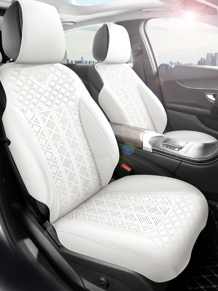 Fundas de Asiento de Coche de  - Leather Car Seat Covers Full Set Universal reseña y precio