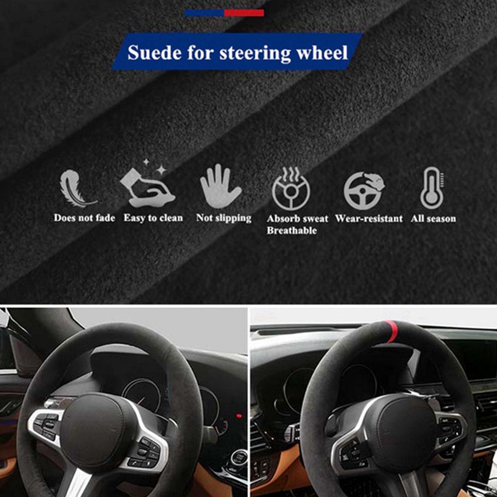 Protector para volante de coch - Car Steering Wheel Cover Anti Slip Breathable reseña y precio