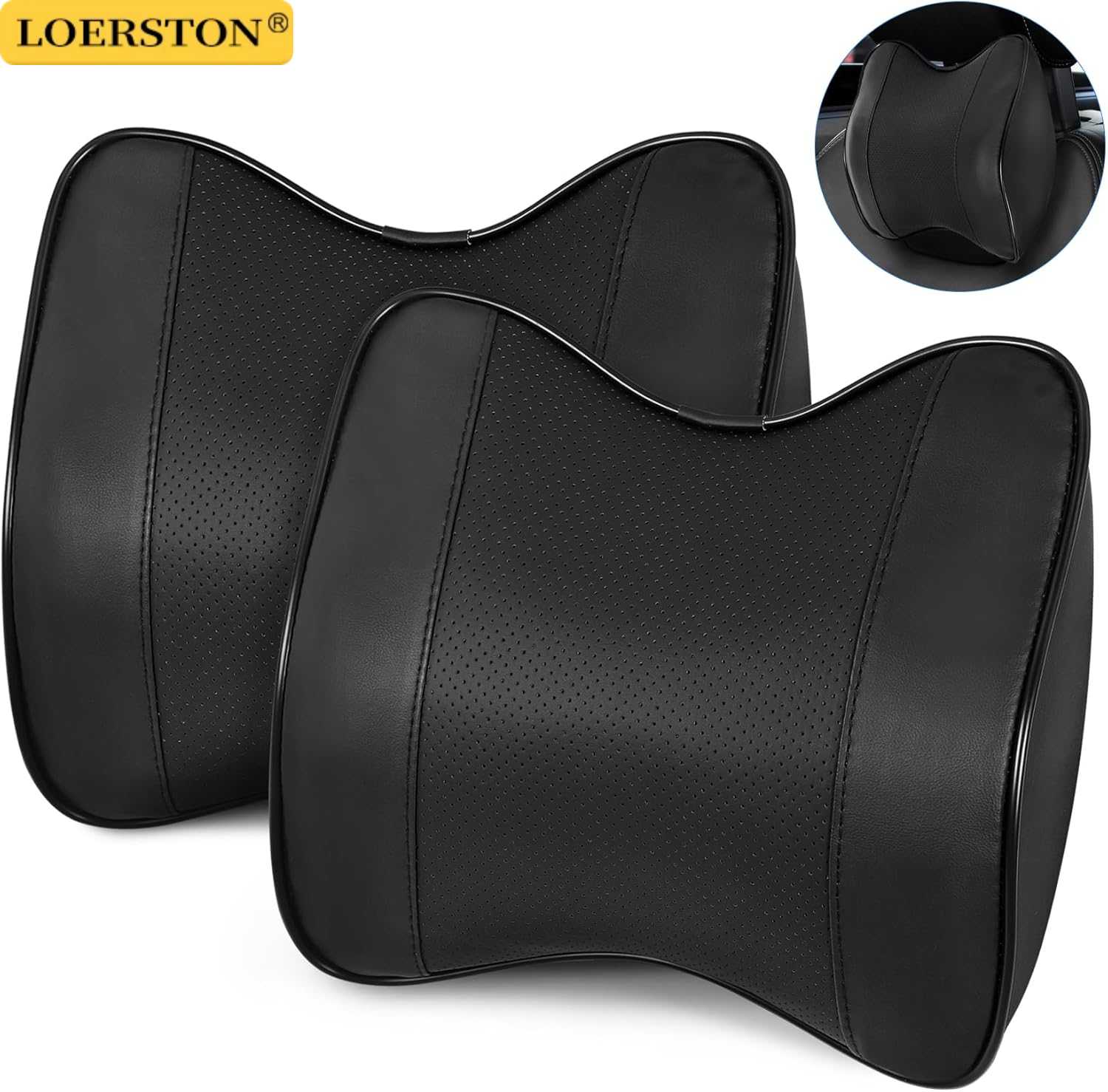 Almohada de Soporte para el Cu - Memory Foam Car Neck Pillow Lumbar Support reseña y precio