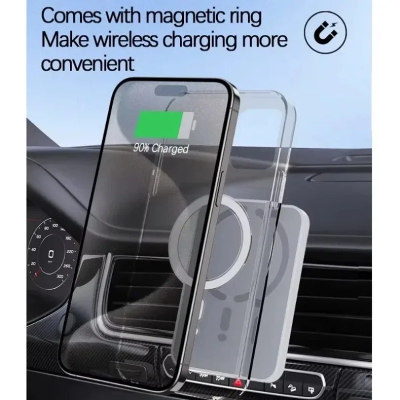 Cargador inalámbrico magnético - Wireless Car Charger Mount Fast Charging reseña y precio