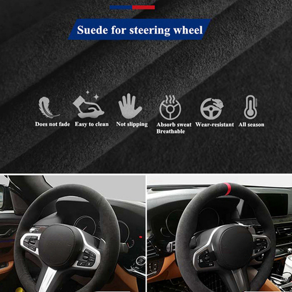 Funda trenzada para volante de - Car Steering Wheel Cover Anti Slip Breathable reseña y precio