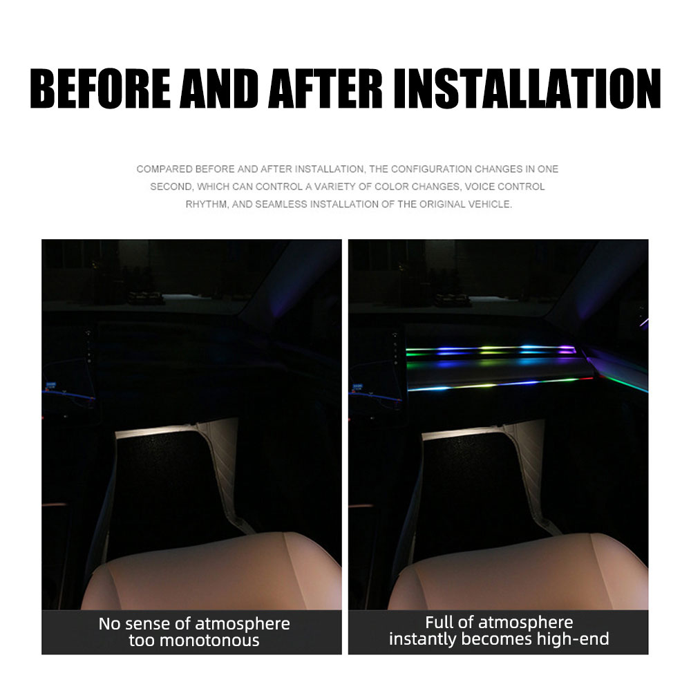 Luces ambientales universales  - Led Ambient Interior Car Lights App Control reseña y precio