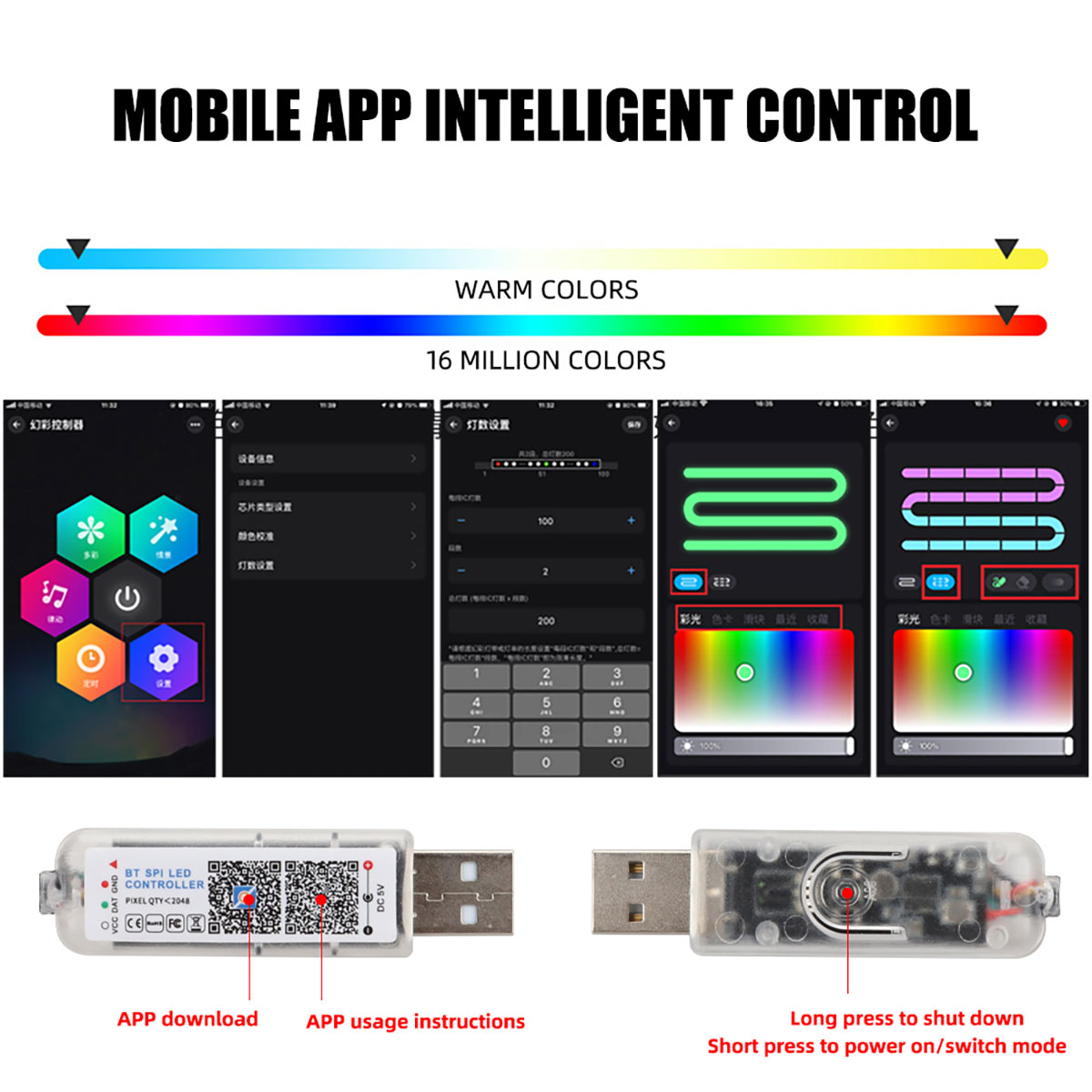 Luces Led ambientales 6/10 en  - Led Ambient Interior Car Lights App Control reseña y precio