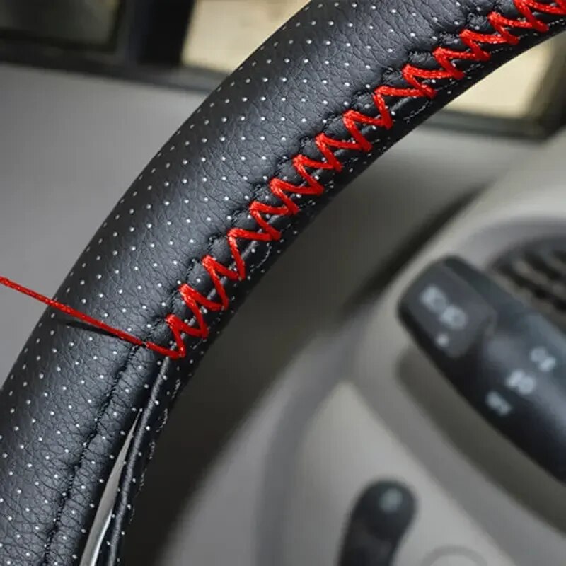 Protector Universal de cuero p - Car Steering Wheel Cover Anti Slip Breathable reseña y precio