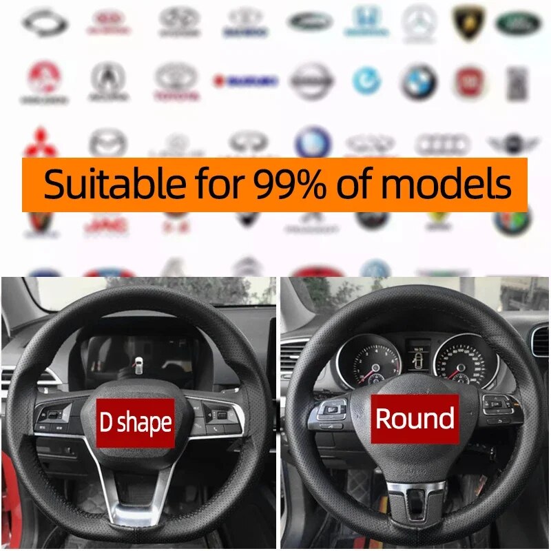 Protector Universal de cuero p - Car Steering Wheel Cover Anti Slip Breathable reseña y precio