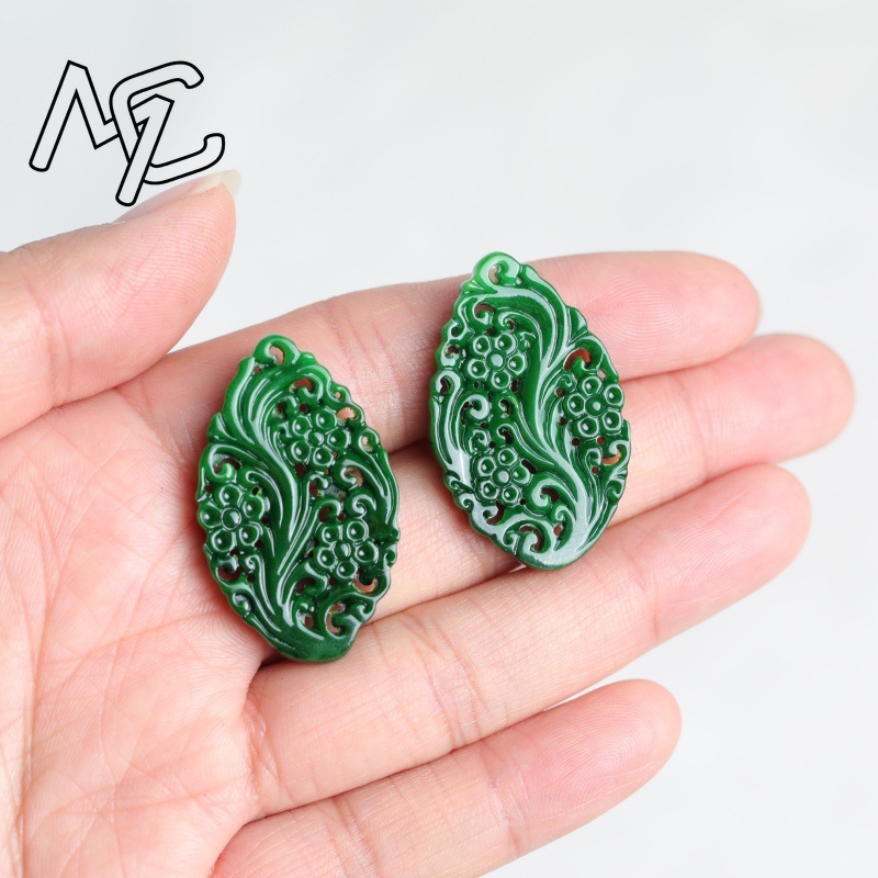 2 piezas de jade natural, cian - Car Care reseña y precio