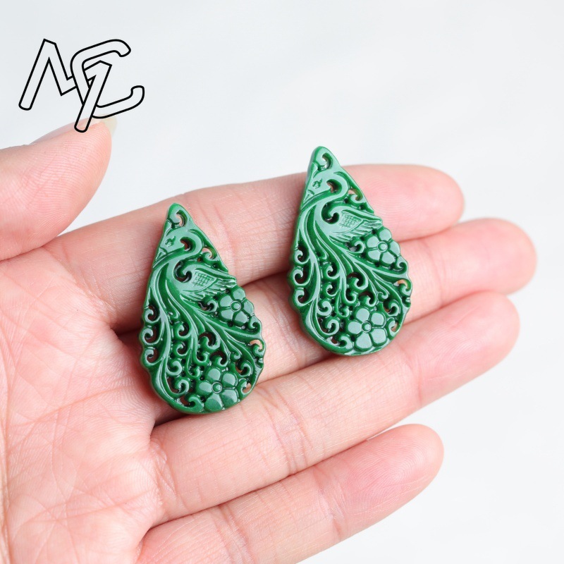 2 piezas de jade natural, cian - Car Care reseña y precio