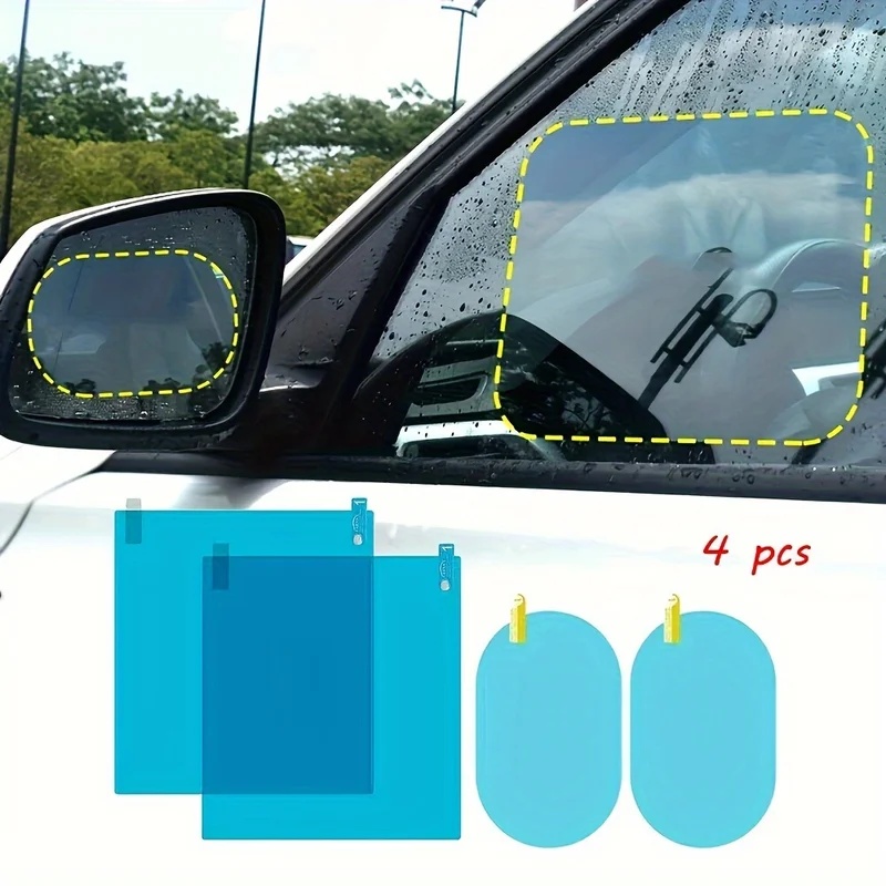 4 piezas de película protector - Anti Glare Car Rearview Mirror Film reseña y precio