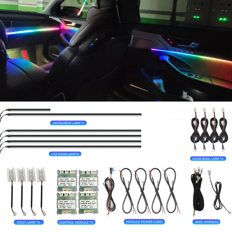 Luces LED Ambientales para el  - Led Ambient Interior Car Lights App Control reseña y precio
