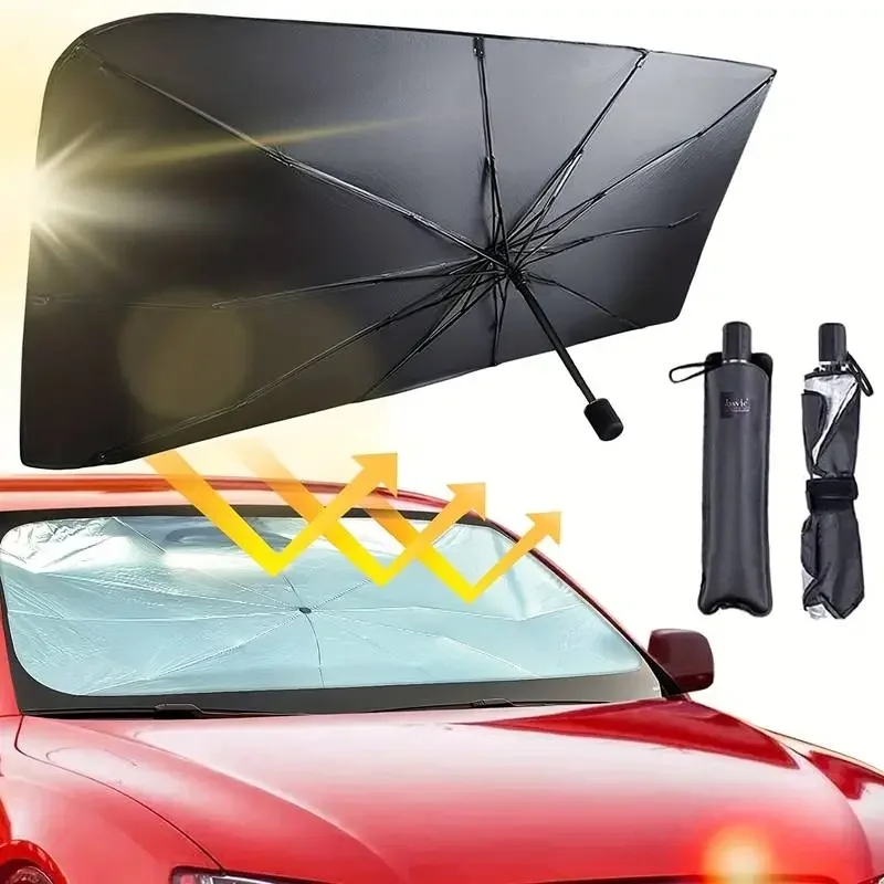 Parasol para coche, parabrisas - Car Sunshade Windshield Umbrella Foldable reseña y precio