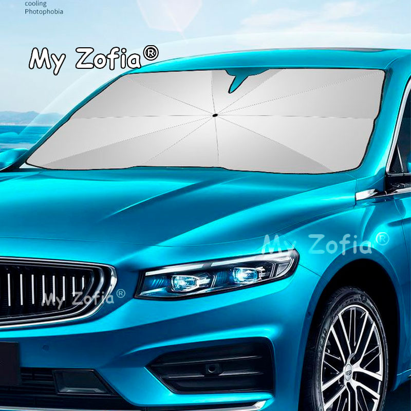 Parasol Plegable Tipo Sombrill - Car Sunshade Windshield Umbrella Foldable reseña y precio