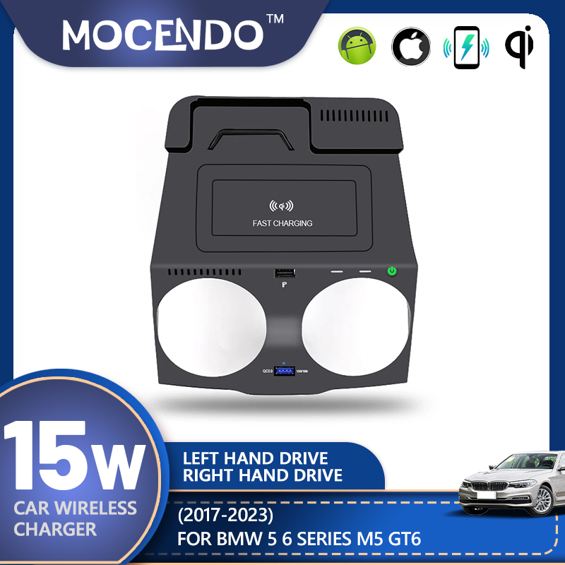Cargador Inalámbrico Qi de 15W - Wireless Car Charger Mount Fast Charging reseña y precio