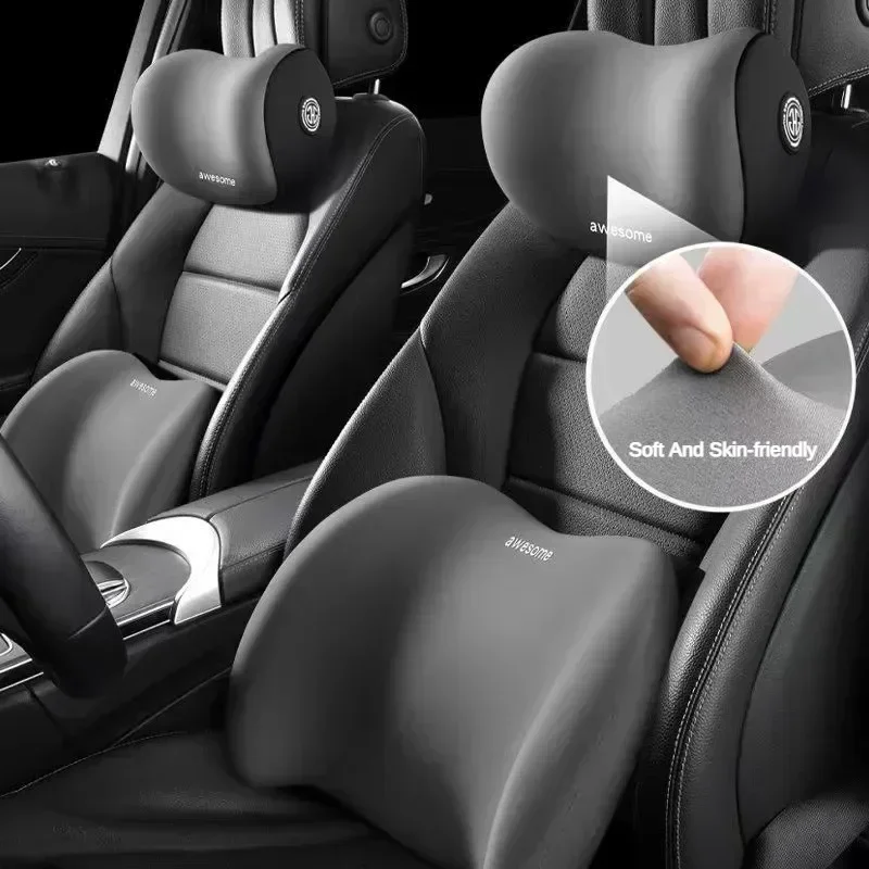 Cojín de Espuma Viscoelástica  - Memory Foam Car Neck Pillow Lumbar Support reseña y precio